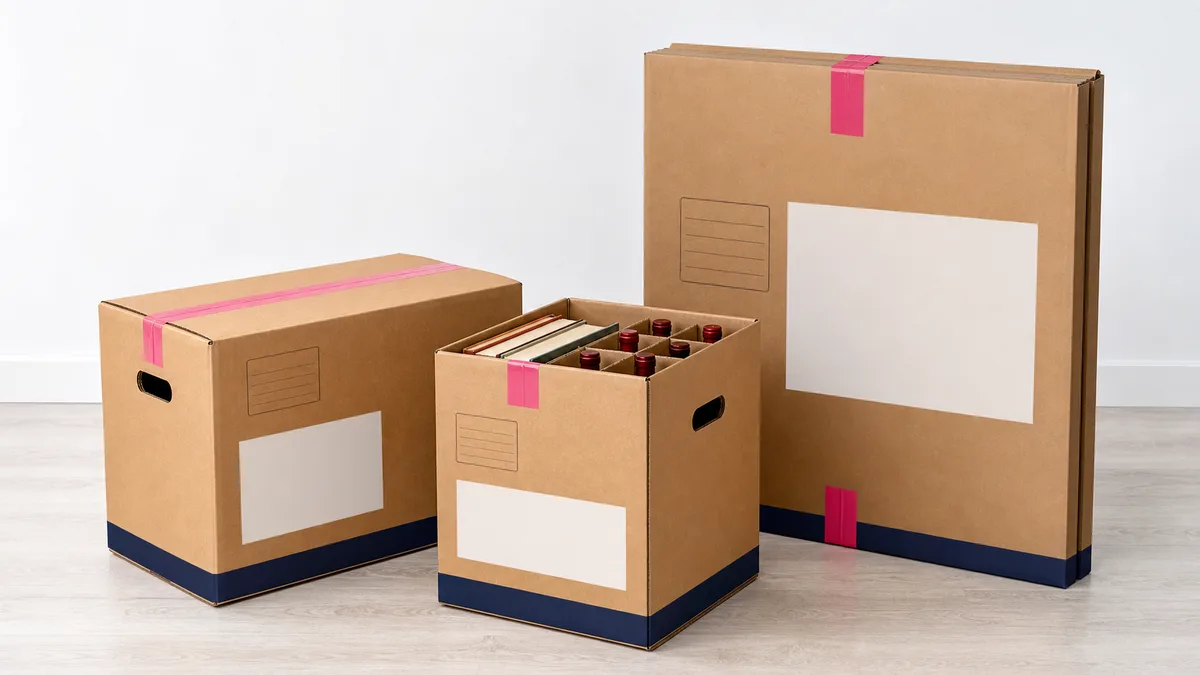 WeMove packing cartons for household removals